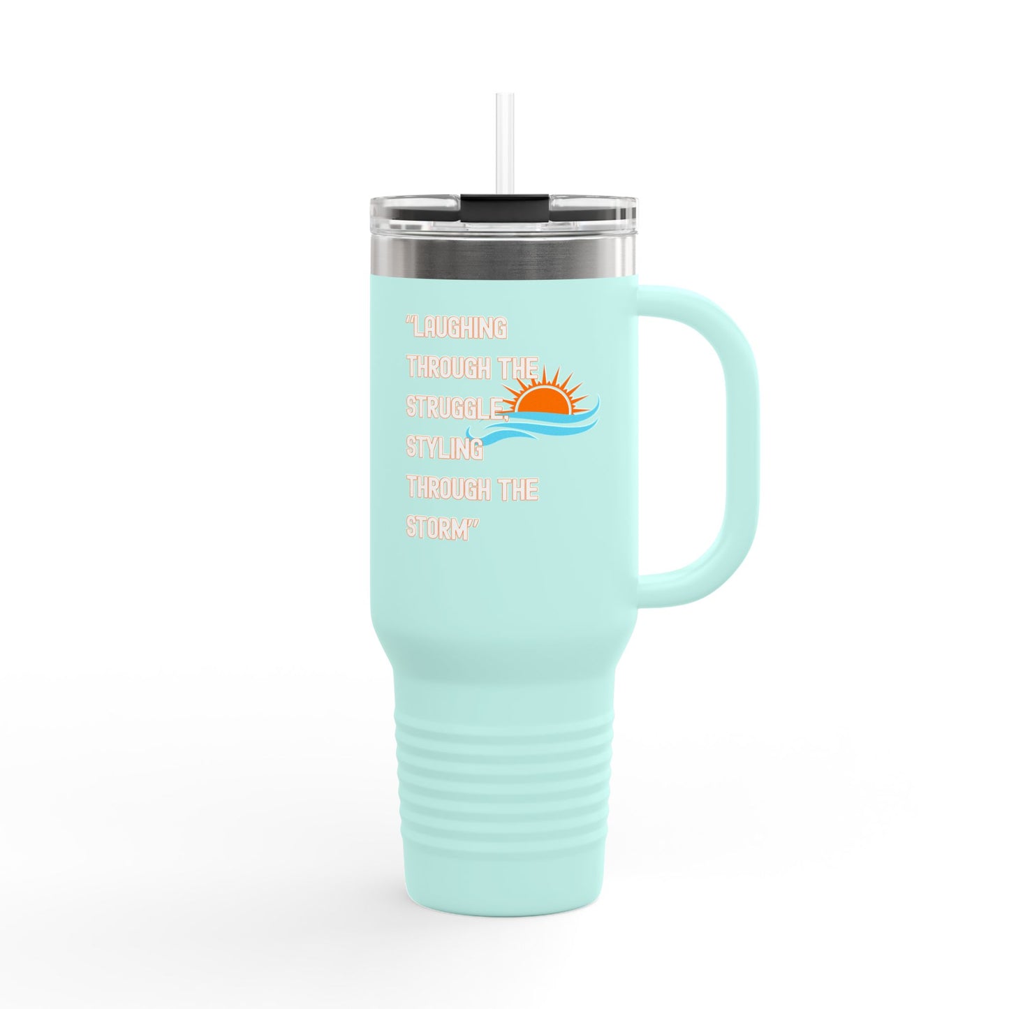 Insulated 40oz Travel Mug with Sunrise Design | Perfect for On-the-Go, Camping, Travel, or Everyday Use | Ideal Gift for Coffee Lovers