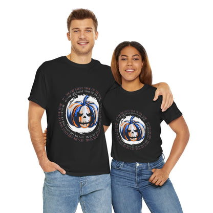 Halloween Pumpkin Tee, Unisex Halloween Shirt, Spooky Fall Apparel, Autumn Outfit, Trick or Treat Gift