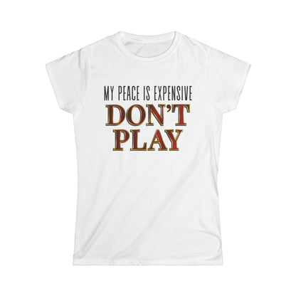 Women's Motivational T-Shirt, Fun Tee for Self-Care, Gift for Meditation Lovers, Casual Wear, Peaceful Vibes, Inspirational Apparel