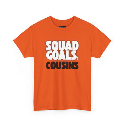 Cousins Squad Goals T-Shirt, Family Reunion Shirt, Unisex Graphic Tee, Cousin Gift, Summer BBQ Style, Matching Family Apparel