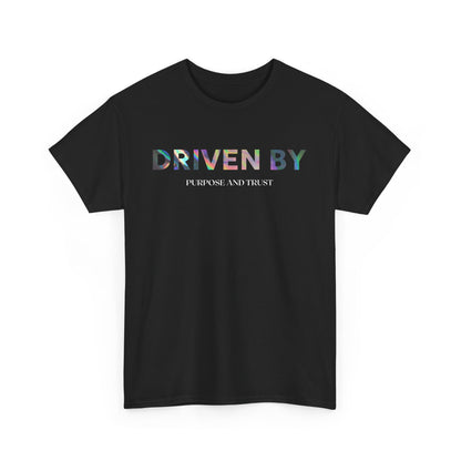 Driven By Inspiration Unisex Heavy Cotton Tee, Motivational Shirt, Casual Wear, Gift Idea for Friends, Positive Vibes, Everyday Style