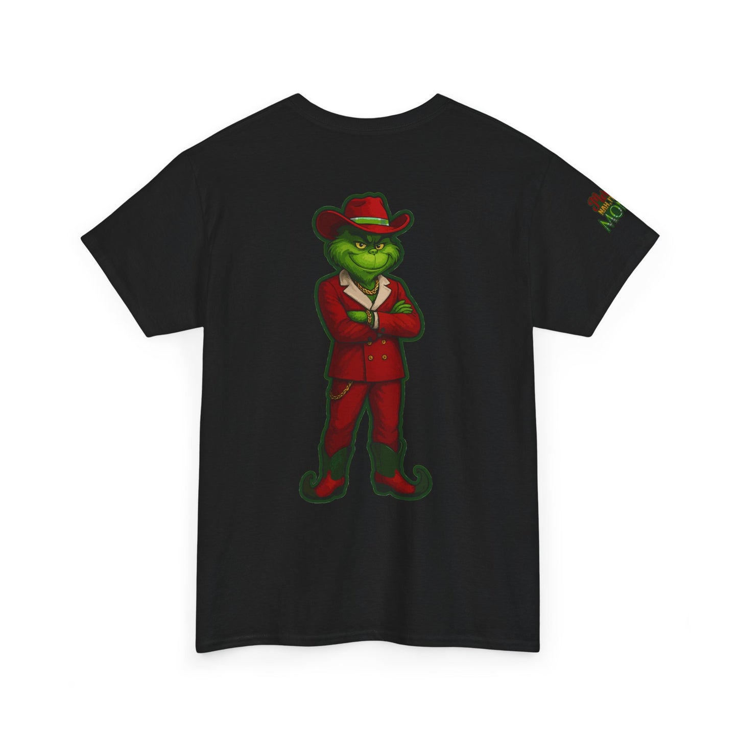 Grinch Inspired in Red Suit Tee — "Nah, I’m Money" Christmas Graphic T-Shirt