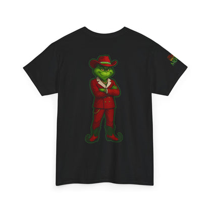 Grinch Inspired in Red Suit Tee — "Nah, I’m Money" Christmas Graphic T-Shirt