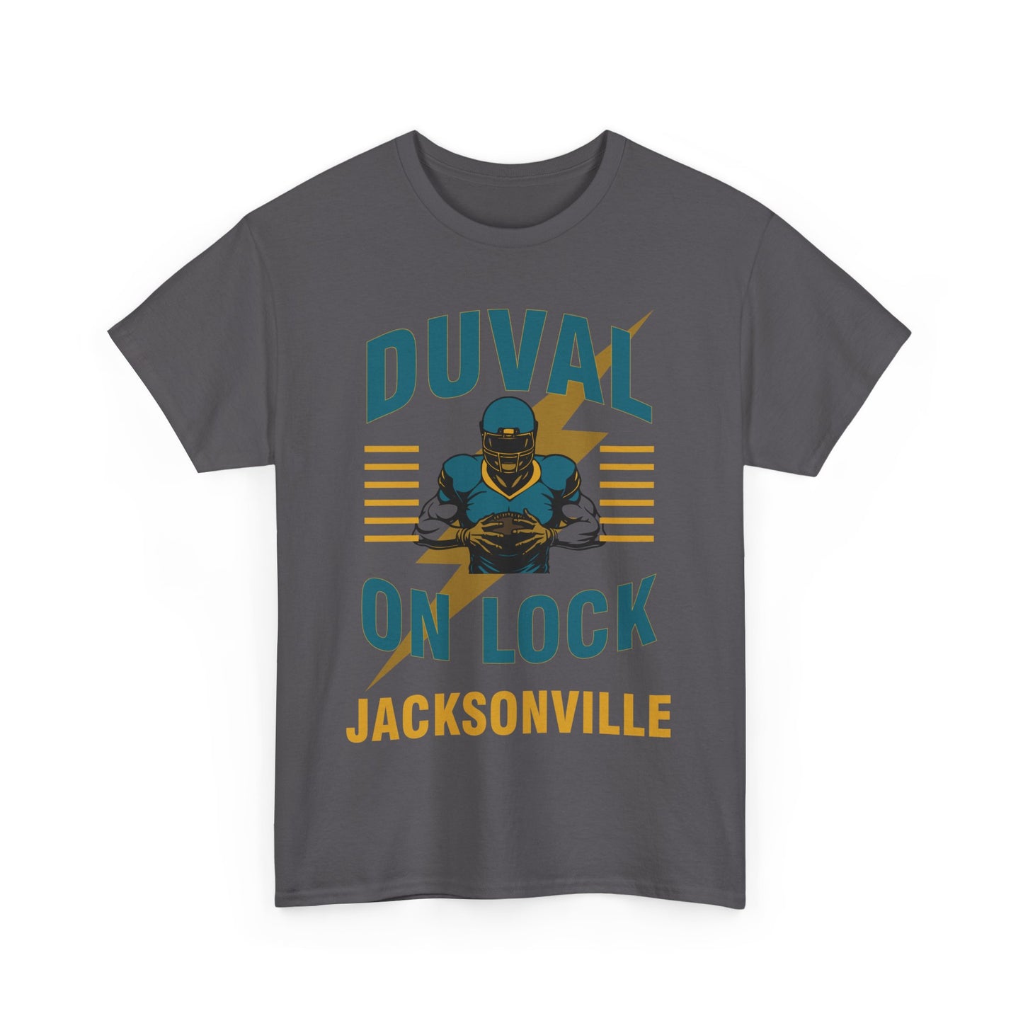 Jacksonville Duval On Lock Tee for Sports Fans | Male Heavy Cotton Tee, [...]