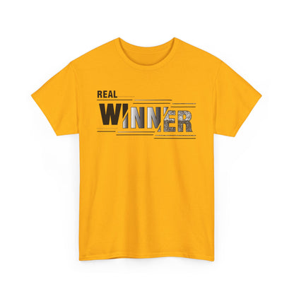 Male Heavy Cotton Tee - "Real Winner" Motivational Shirt, Inspirational Gift, Casual Wear, Sports Tee, Perfect for Competitions, [...]