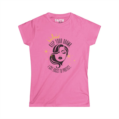 Women’s Graphic Tee - Keep Your Drama, Perfect for Casual Wear, Gifting, Birthdays, or Girls’ Night Out