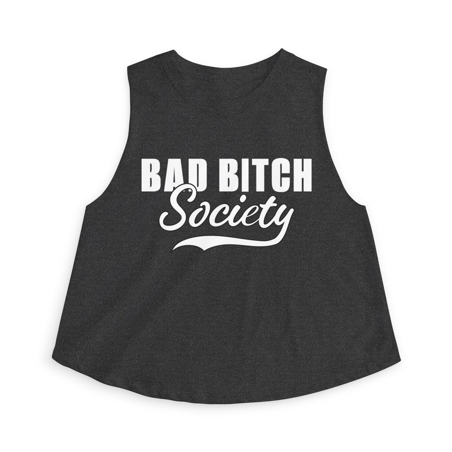 FaithStyles Bad Bitch Society Crop Top — Feminine Bold Graphic Women's Crop