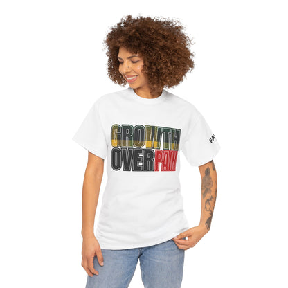 FaithStyles Growth Over Pain T‑Shirt — Motivational Graphic Tee