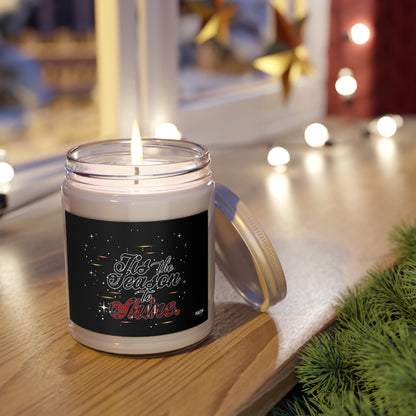 Holiday Soy Candle 9oz — "Tis the Season to Shine" Scented Jar