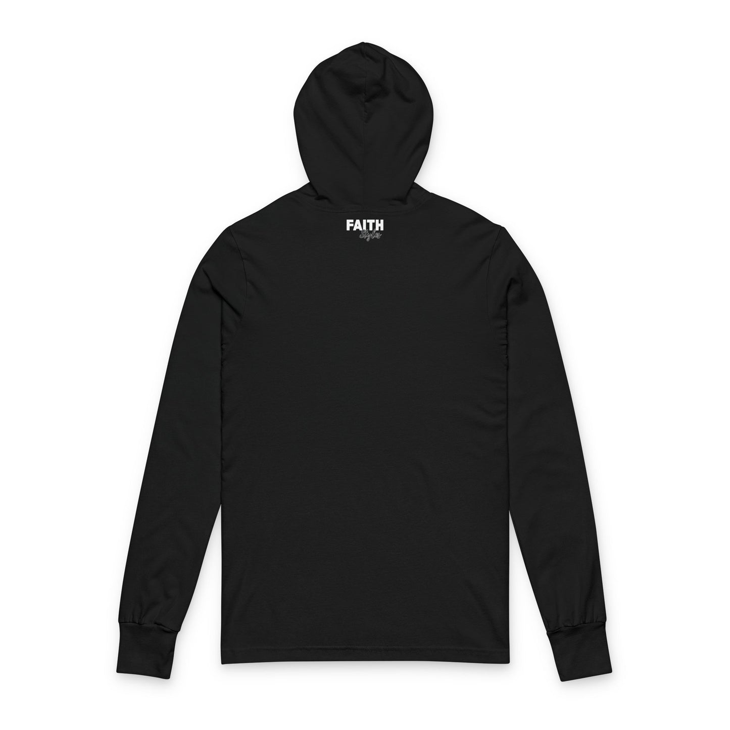 Mean Santa 'Wow' Hooded Long Sleeve Tee