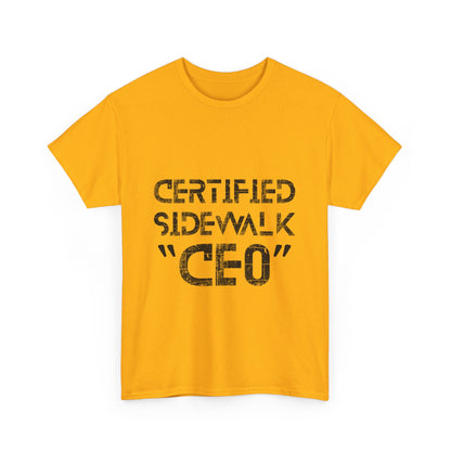 Certified Sidewalk CEO Tee - Fun Unisex T-Shirt, Birthday Gift, Casual Wear, Urban Style, Streetwear Fashion
