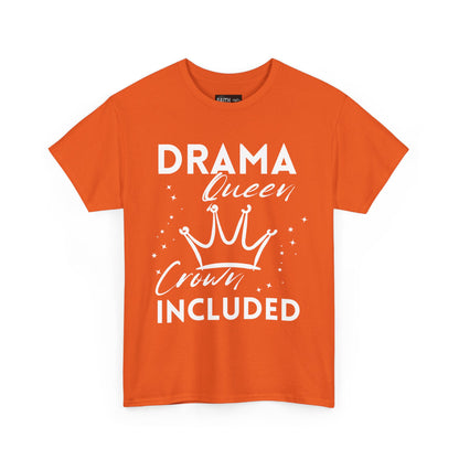 Drama Queen Cotton Tee - Empowering T-Shirt, Gift for Her, Casual Wear, Birthday Celebration, Statement Top