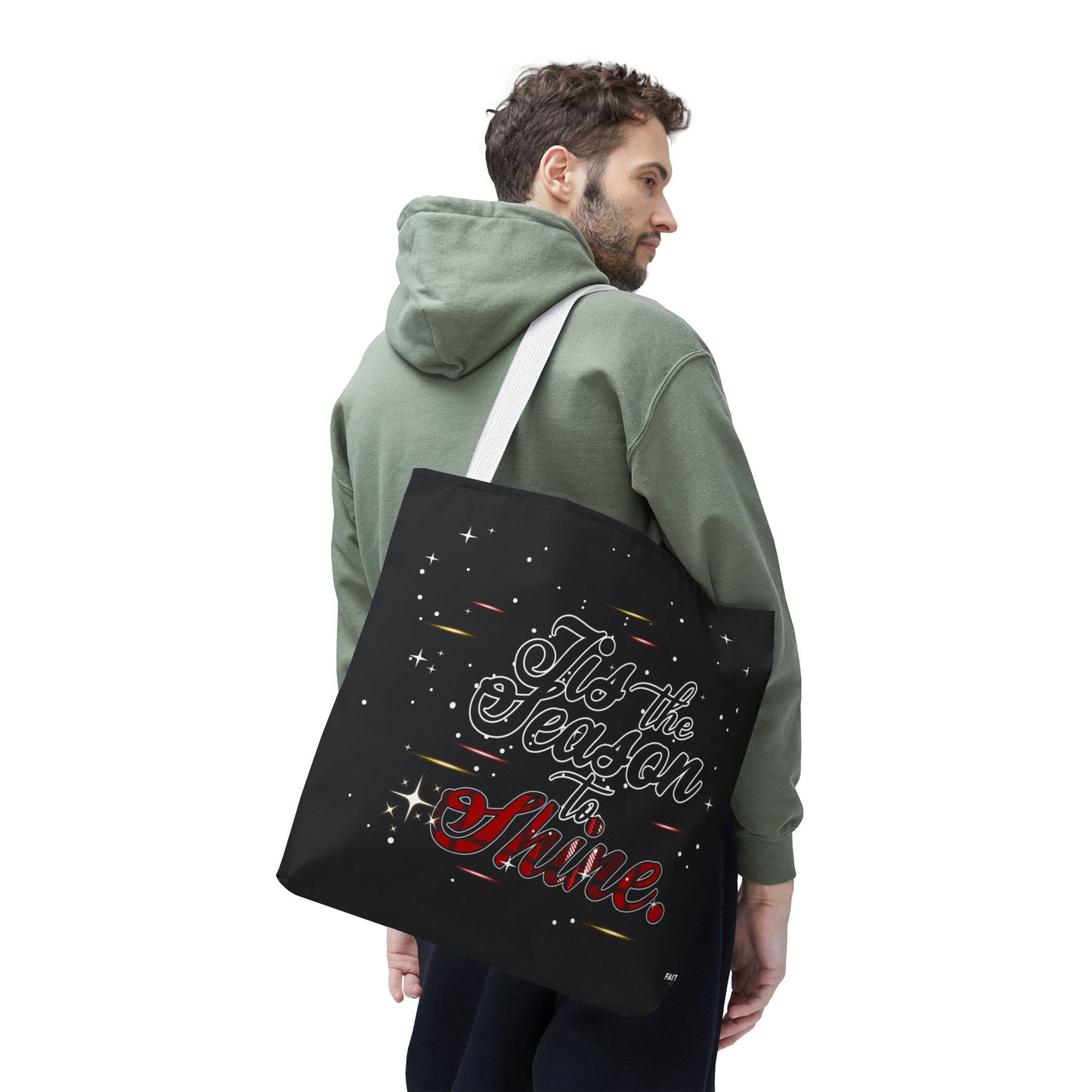 Holiday Tote Bag — 'Tis the Season to Shine Christmas Shopper Tote