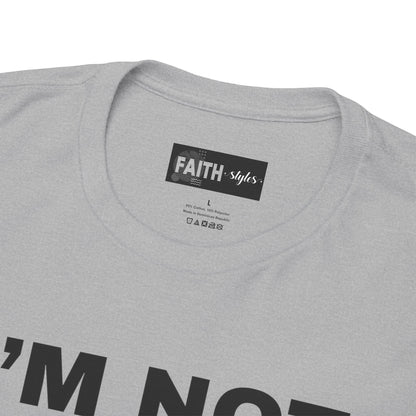 Funny Unisex Heavy Cotton Tee - I'm Not Bossy, Gift for Her, Empowerment Shirt, Casual Wear, Friendship Gift, Birthday Present