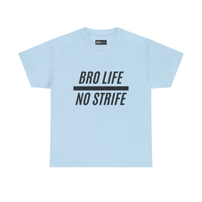 Bro Life Unisex Heavy Cotton Tee, Casual Graphic T-Shirt, Funny Gift for Friends, Everyday Wear, Brotherhood Apparel, Birthday Gift