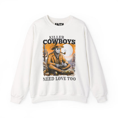 Killer Cowboys Graphic Sweatshirt, Cozy Unisex Pullover, Great for Cowboy Fans