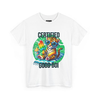 Certified Good Boi Unisex Heavy Cotton Tee, Animal Lover Tee, Cute Pet Shirt, Fun Graphic T-Shirt, Gift for Pet Owners, Casual Wear