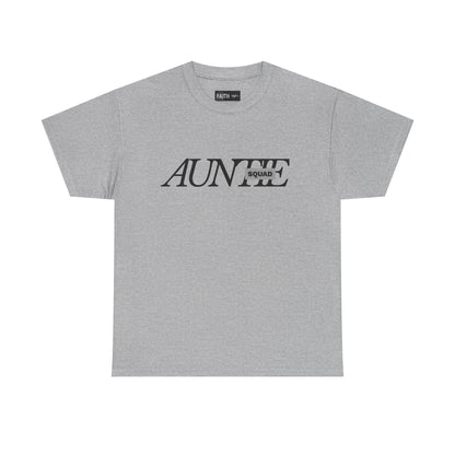 Auntie Squad Unisex Heavy Cotton Tee | Perfect Gift for Aunts | Family Reunion, Birthday, Mother's Day, Casual Wear, Everyday Comfort