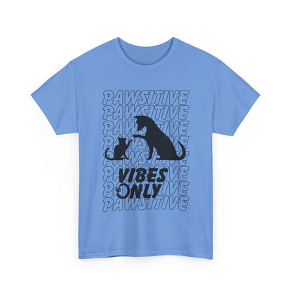 "Pawsitive Vibes Only" Unisex Heavy Cotton T-shirt