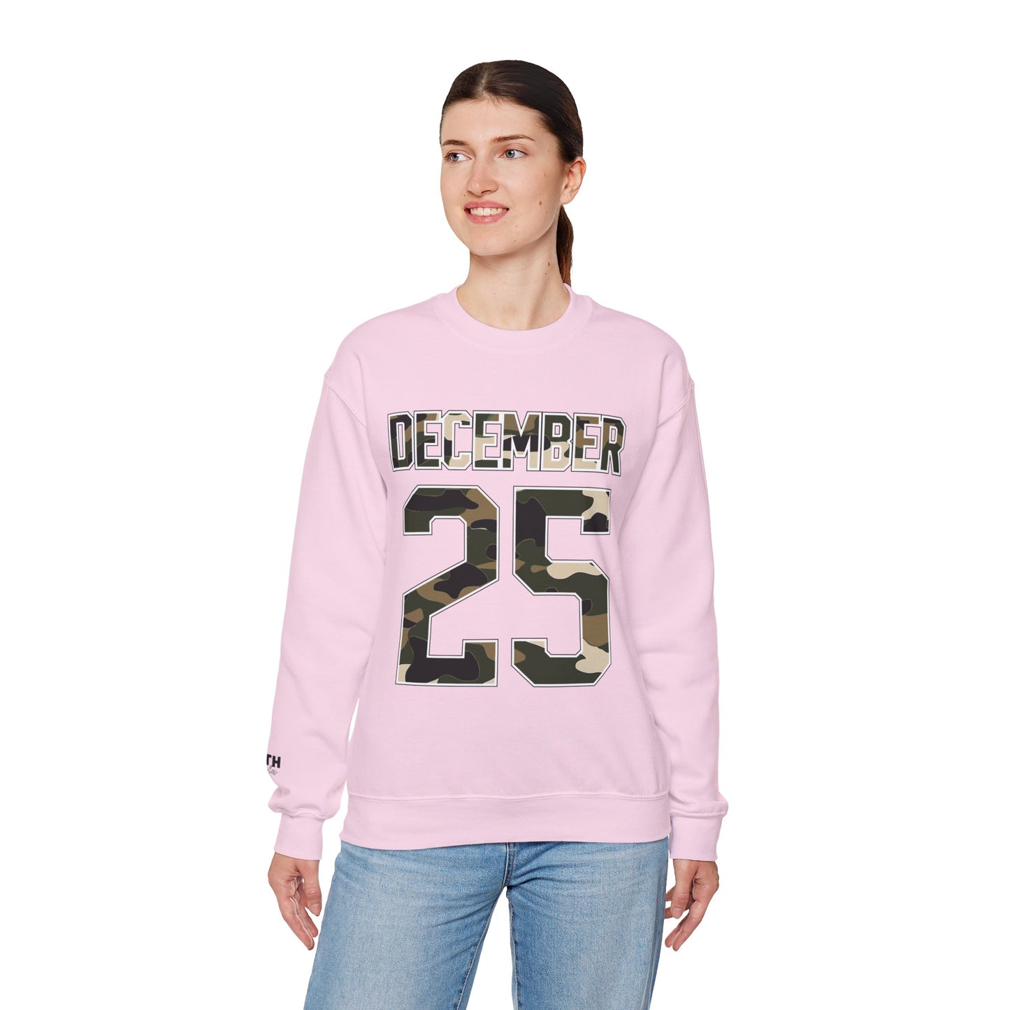 December 25 Camouflage Crewneck Sweatshirt - Christmas Holiday Tee