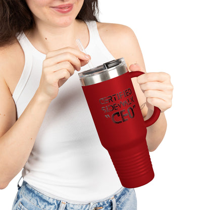 Certified Sidewalk CEO Insulated Travel Mug | Motivation for Entrepreneurs | 40oz Coffee Tumbler | Perfect Gift for Bosses, [...]