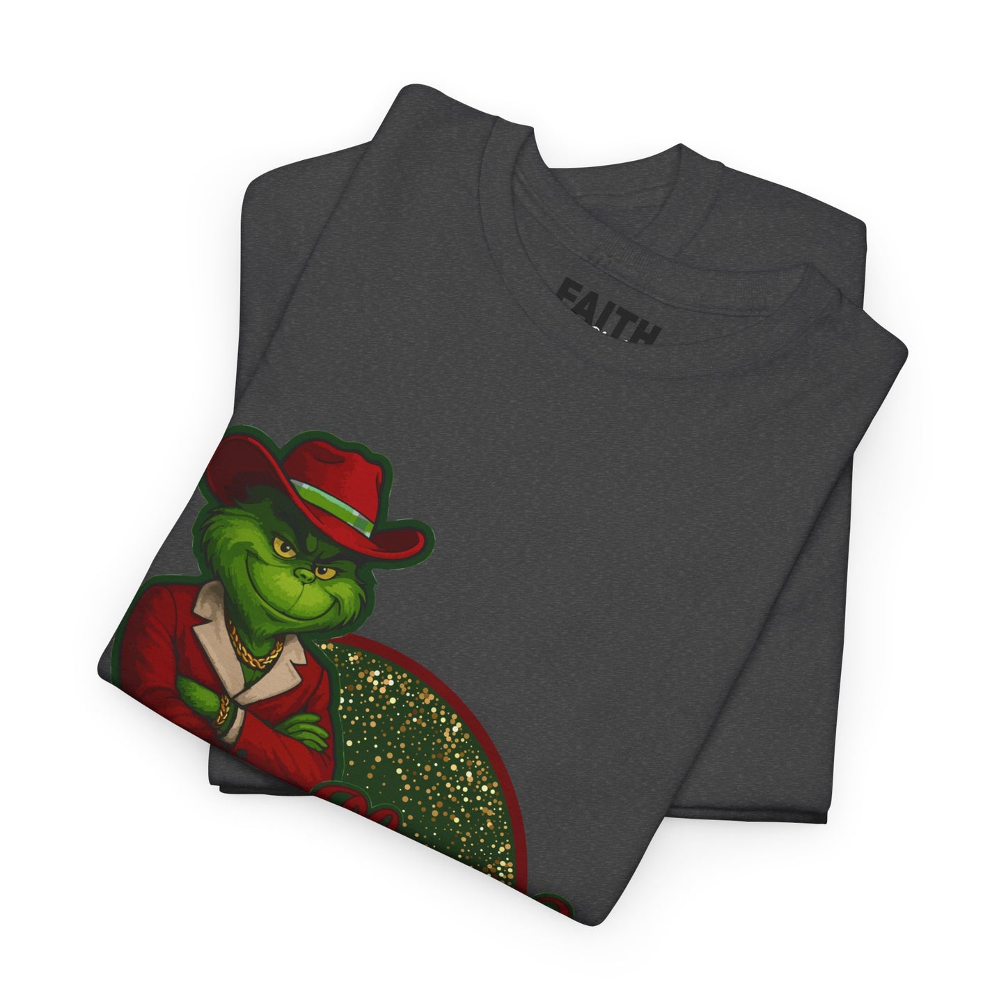 Grinch Inspired in Red Suit Tee — "Nah, I’m Money" Christmas Graphic T-Shirt