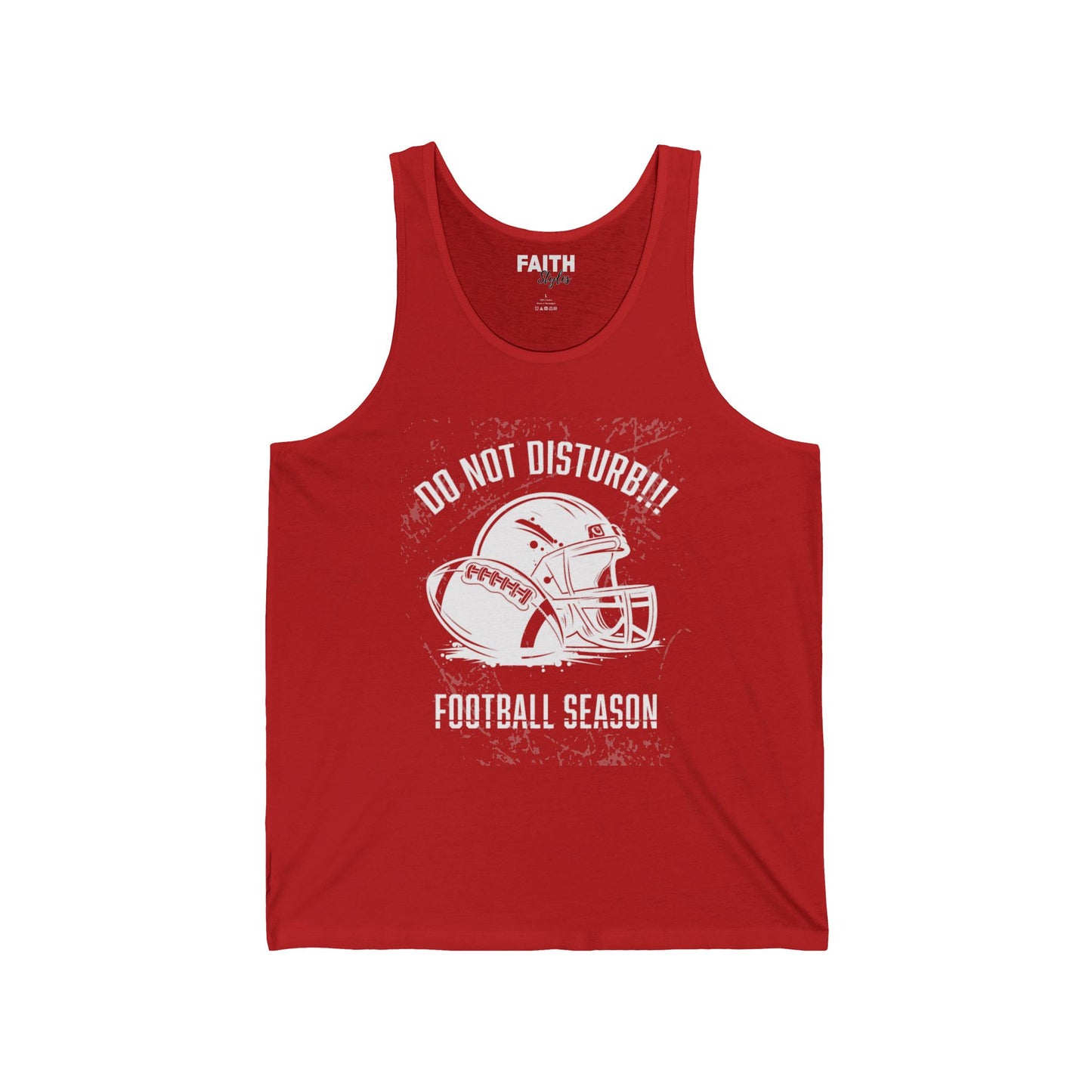 Football Season Unisex Tank Top, Graphic Tee for Fans, Summer Style, Sportswear for Game Days, Relaxed Fit Shirt
