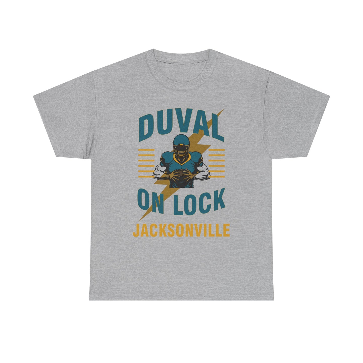 Jacksonville Duval On Lock Tee for Sports Fans | Male Heavy Cotton Tee, [...]