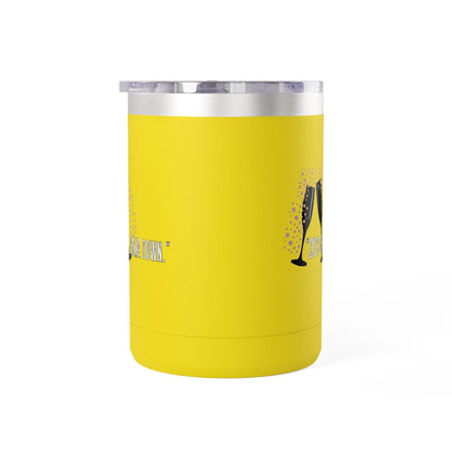Celebratory Coffee Mug Tumbler, Cheers Gift for Friends, 15oz Drinkware for Parties, Birthdays, Wedding, Fun Gatherings
