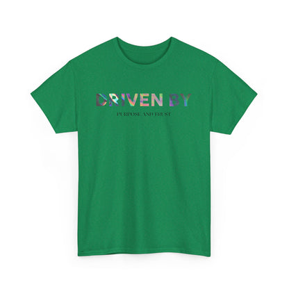 Driven By Inspiration Unisex Heavy Cotton Tee, Motivational Shirt, Casual Wear, Gift Idea for Friends, Positive Vibes, Everyday Style