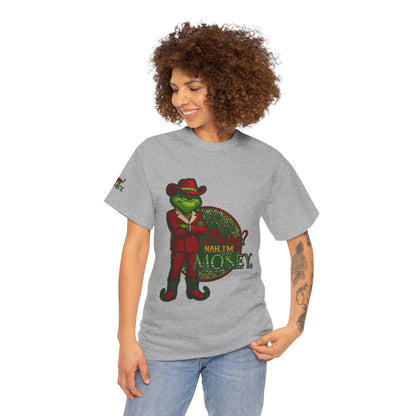 Grinch Inspired in Red Suit Tee — "Nah, I’m Money" Christmas Graphic T-Shirt