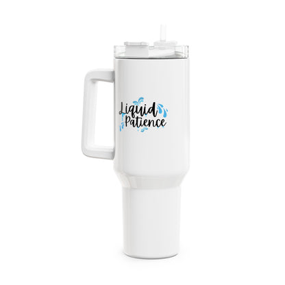 Liquid Patience 40oz Tumbler - Motivational Drinkware for Hydration, Travel Mug, Gifts for Him/Her, Insulated Beverage Container, Fun [...]