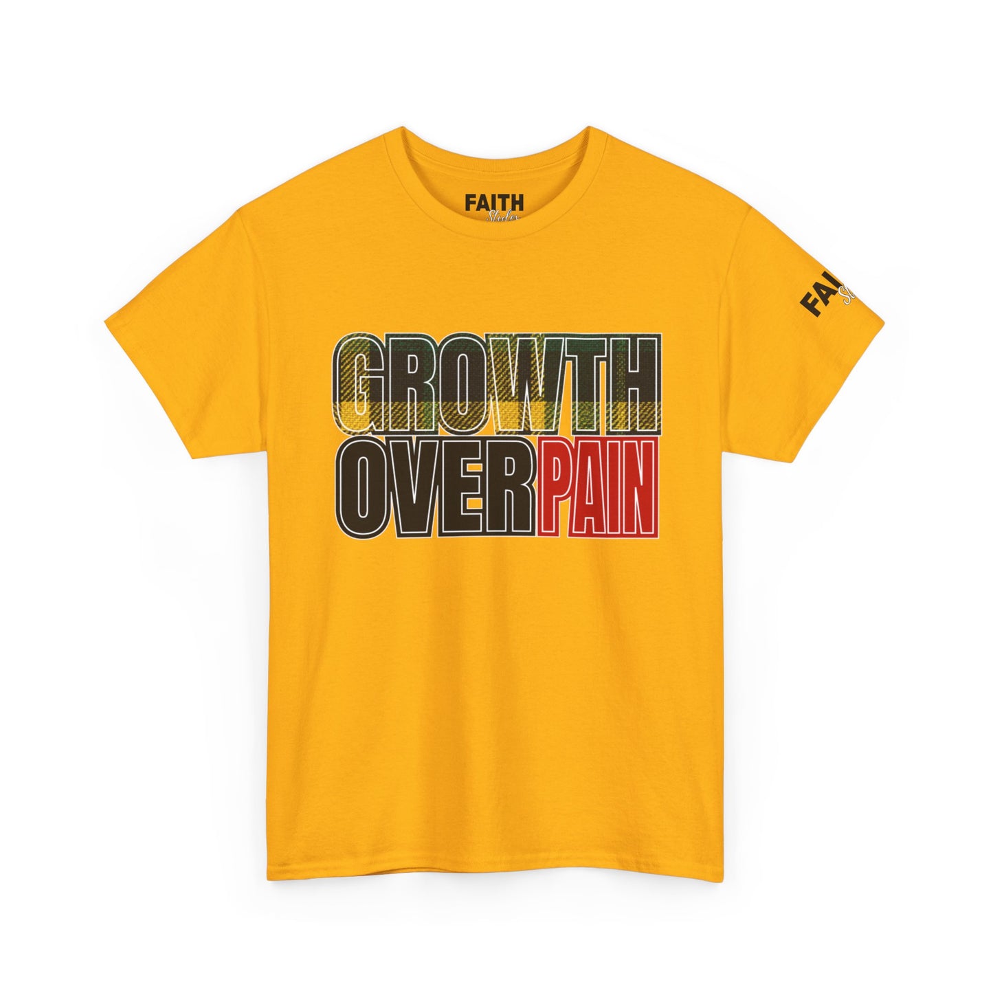 FaithStyles Growth Over Pain T‑Shirt — Motivational Graphic Tee