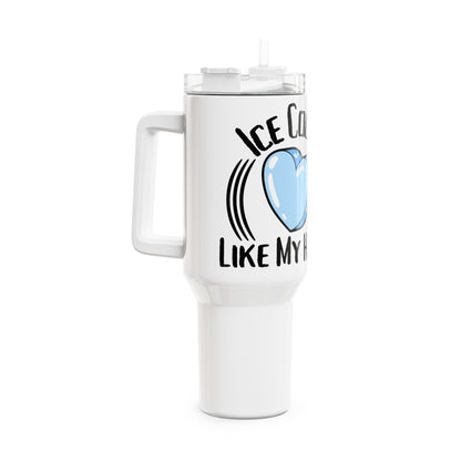 Ice Cold 40oz Tumbler - Perfect Summer Drinkware, Cool Gift for Friends, Pool Parties, Outdoor Events, Motivational Hydration