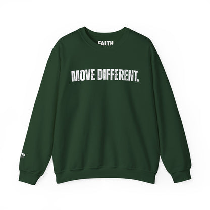 MOVE DIFFERENT. Unisex Crewneck Sweatshirt | Faith Styles®