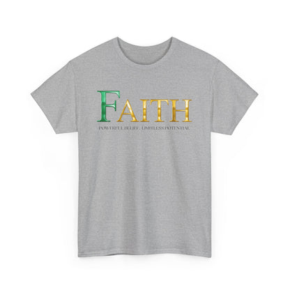 Faith Unisex Heavy Cotton Tee - Inspirational Shirt, Everyday Wear, Faith-Based Gift, Motivational Apparel, Casual Style