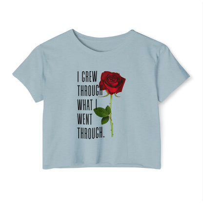 Empowering Women's Festival Crop Top, Inspirational Shirt, Gift for Her, Summer Fashion, Bohemian Style, Affirmation Tee