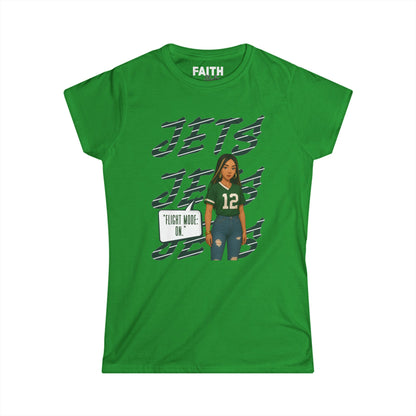 Jets Women's Softstyle Tee - Perfect for Game Day, Sports Fan Gear, Football Celebration, Casual Wear, Gifts for Her