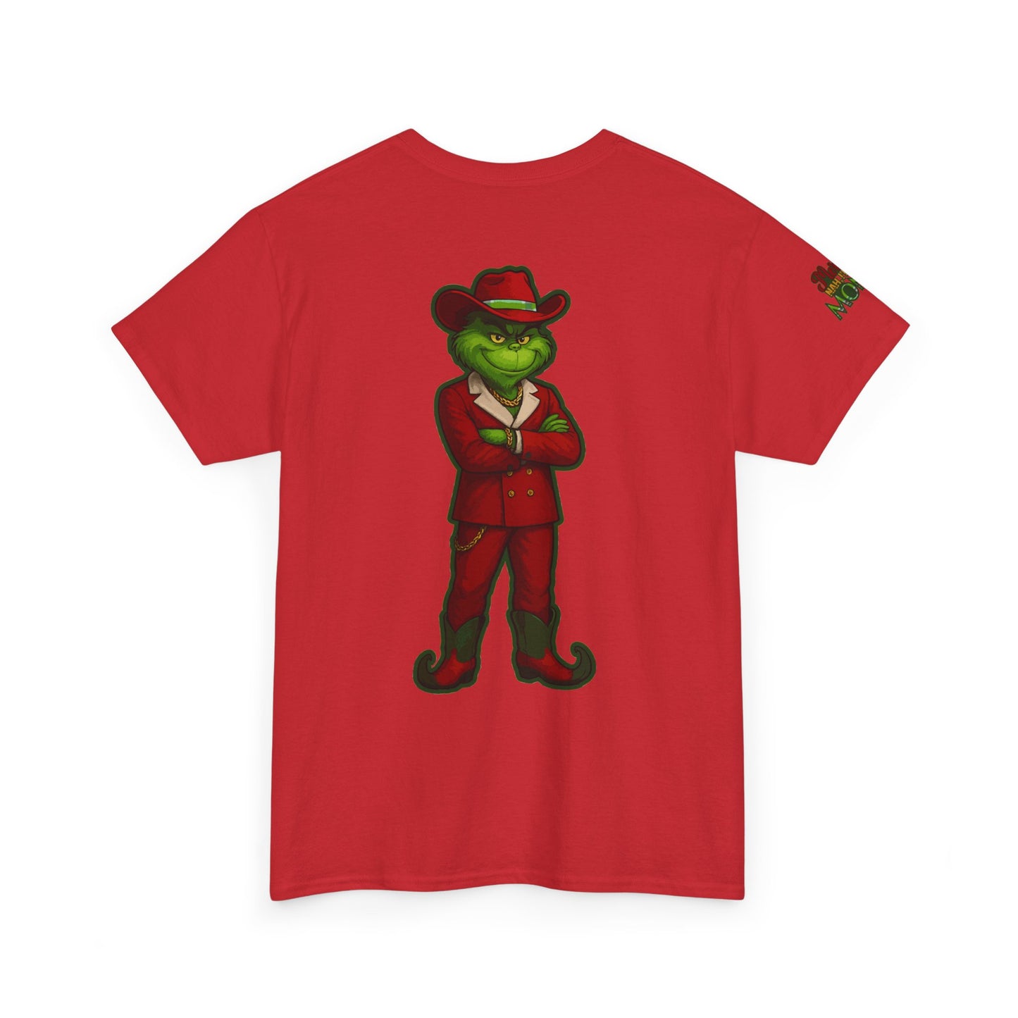 Grinch Inspired in Red Suit Tee — "Nah, I’m Money" Christmas Graphic T-Shirt