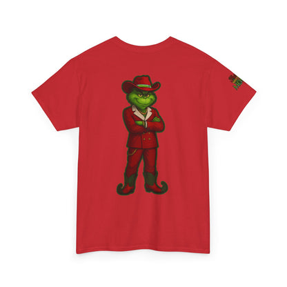 Grinch Inspired in Red Suit Tee — "Nah, I’m Money" Christmas Graphic T-Shirt