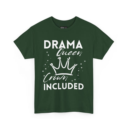 Drama Queen Cotton Tee - Empowering T-Shirt, Gift for Her, Casual Wear, Birthday Celebration, Statement Top