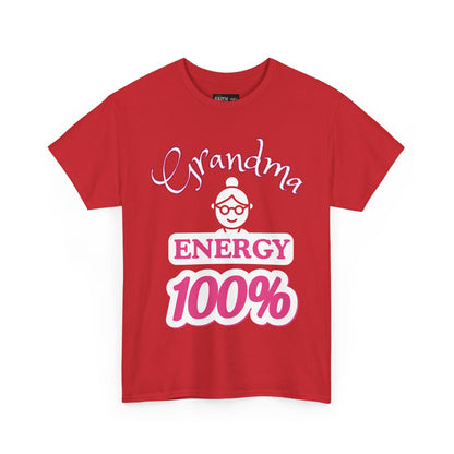Fun Grandma Energy T-Shirt, Gift for Grandmothers, Casual Tee, Family Reunion Wear, Cute Gift for Mother's Day, Humor Shirt