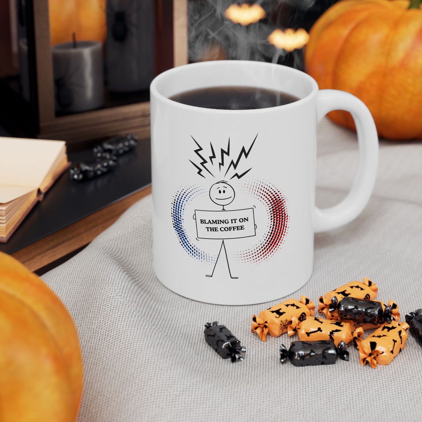 FaithStyles Blame it on the Coffee Ceramic Mug — 11oz/15oz