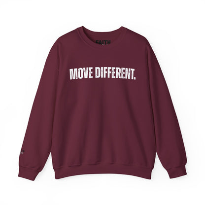 MOVE DIFFERENT. Unisex Crewneck Sweatshirt | Faith Styles®