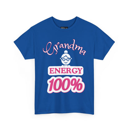 Fun Grandma Energy T-Shirt, Gift for Grandmothers, Casual Tee, Family Reunion Wear, Cute Gift for Mother's Day, Humor Shirt