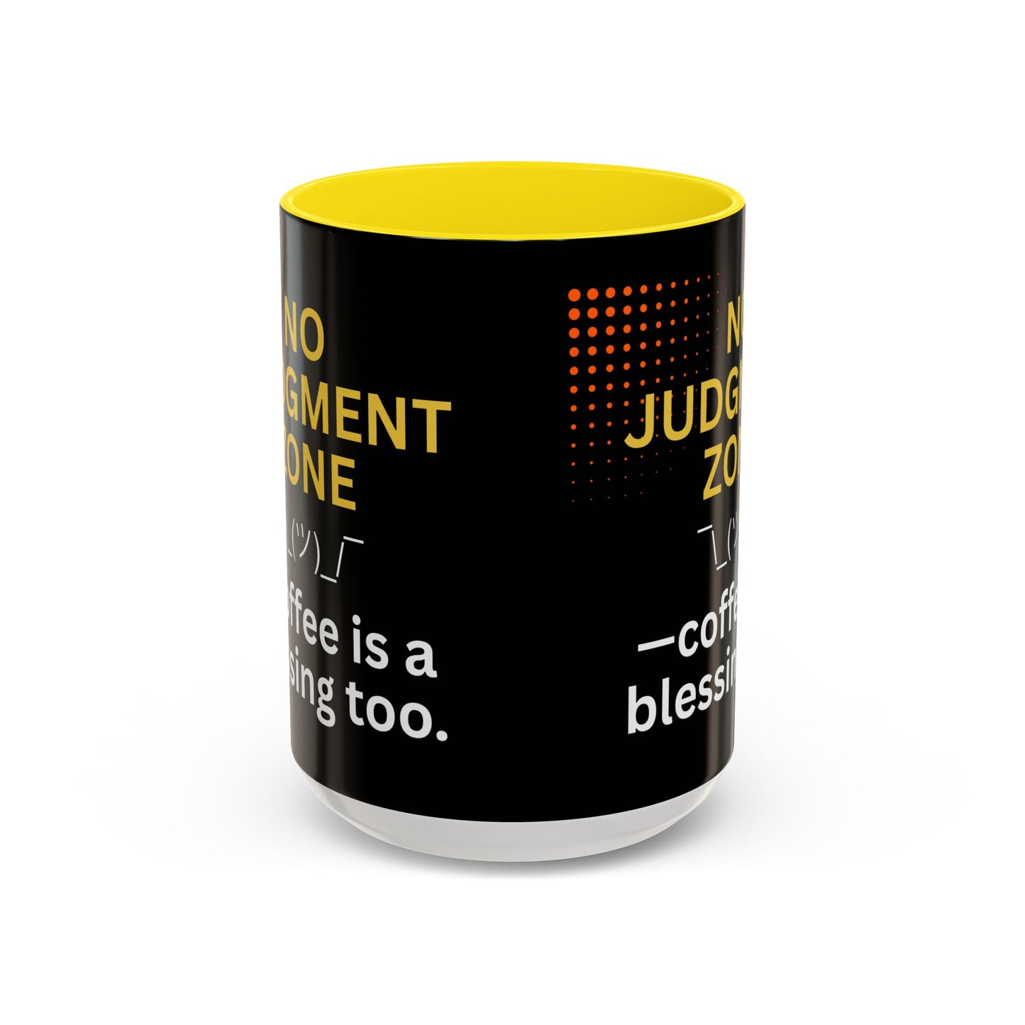 FaithStyles No Judgment Zone Coffee Mug, Funny Gift for Coffee Lovers, Unique Java Cup, Perfect for Birthdays, Inspirational Drinkware