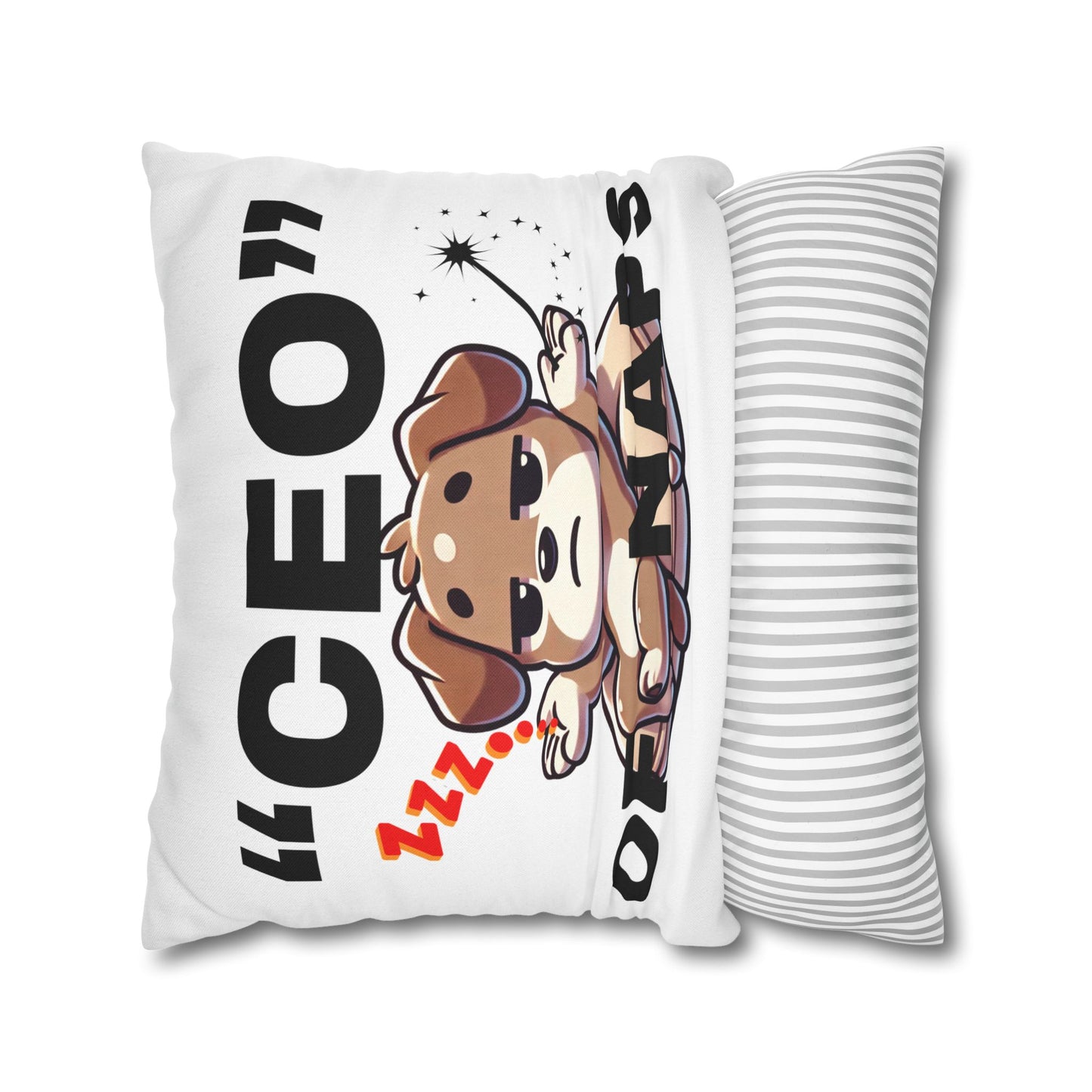 Funny Dog CEO Pillowcase | Cute Pet Decor, Pillow Cover for Nappers, Gift for Dog Lovers, Bedroom Accent, Quirky Home Decor