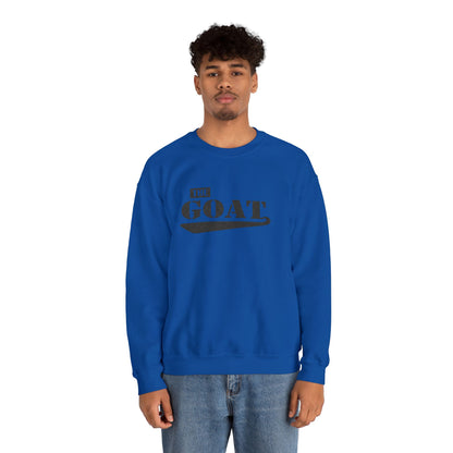 NEW FaithStyles Embroidery GOAT Crewneck Sweatshirt — 'The GOAT' Graphic Pullover