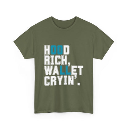 Trendy Unisex Heavy Cotton T-shirt with Playful Design - Perfect for Casual Wear & Gifts