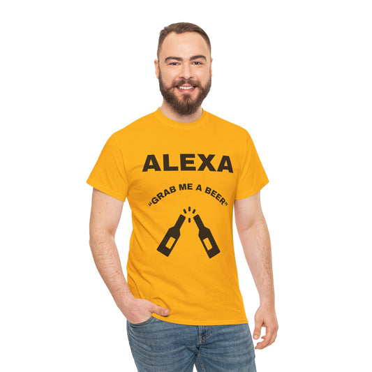 Funny Beer Tee, Unisex T-Shirt for Beer Lovers, Grab Me a Beer Shirt, Birthday Gift, Gift for Friends, Father's Day Present
